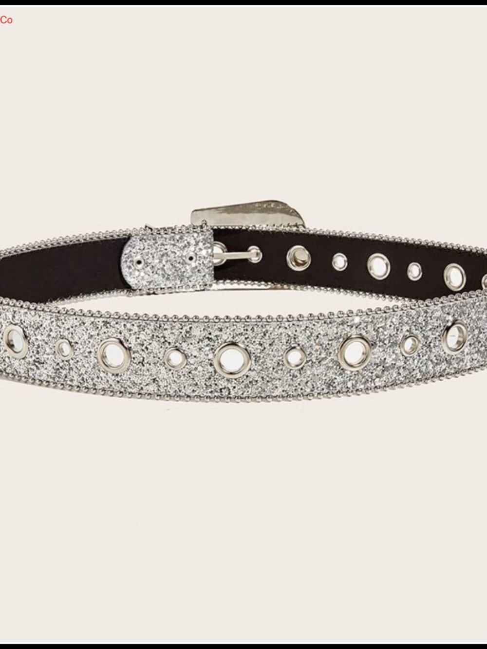 Rhinestone Western Belt PU Leather Studded Cowgirl Belt - Picture 4 of 5